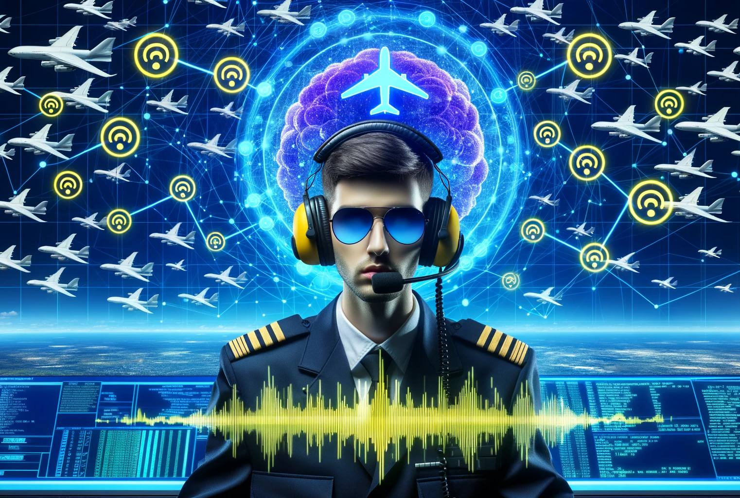 Study: Advancements in Air Traffic Control Communication Transcription Using AI. Image credit: Generated using DALL.E.3