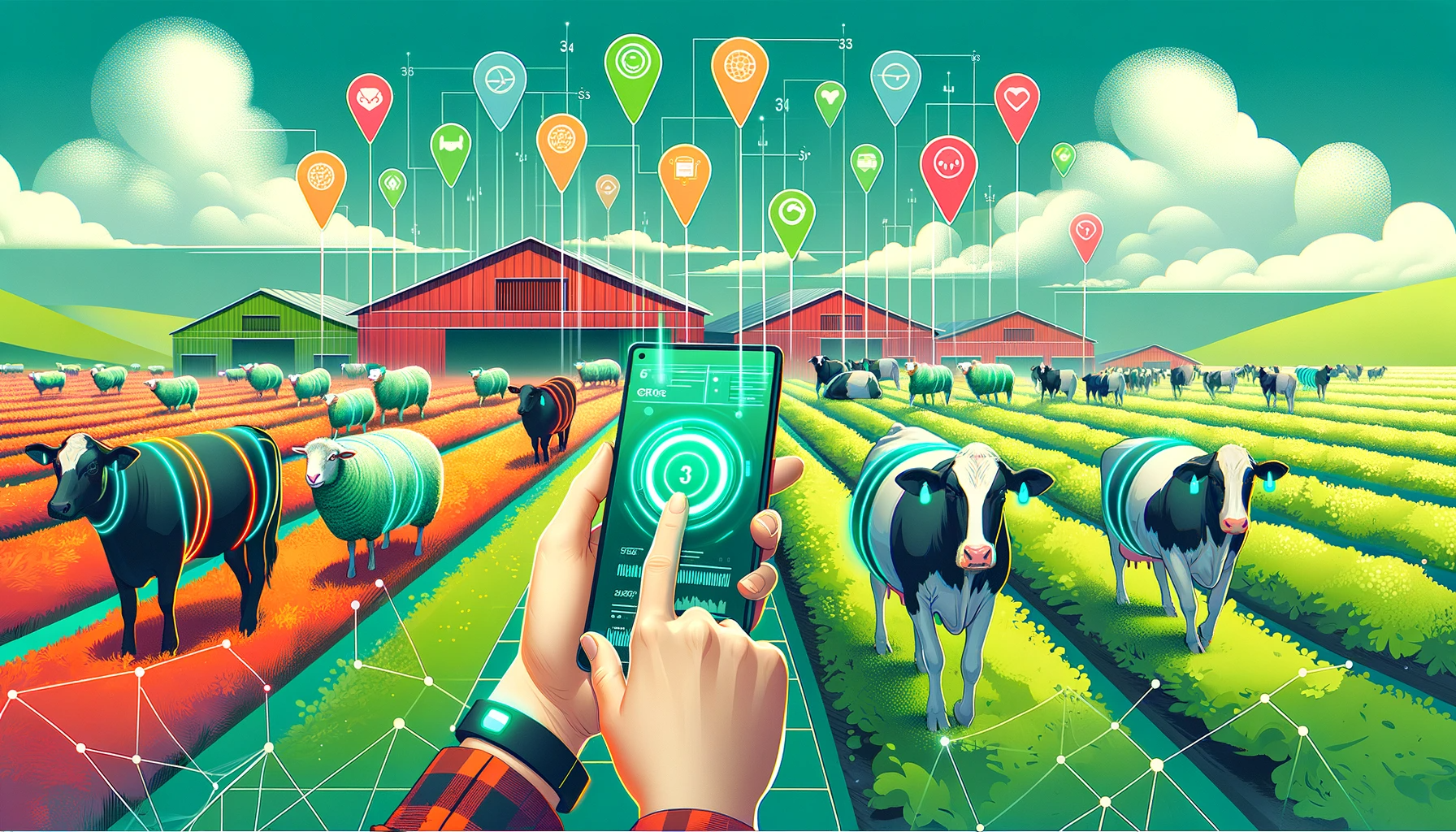 Study: Combining AR Technologies and Electronic Animal Identification for Digital Livestock Farming. Image credit: Generated using DALL.E.3