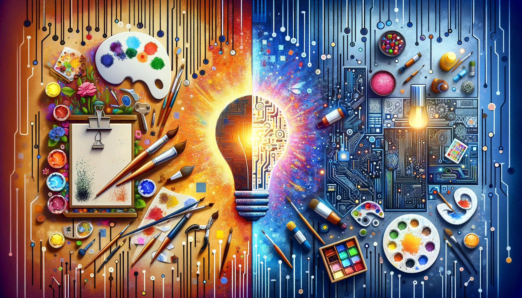 Study: Evaluating the Impact of AI on Human Creativity in Art. Image credit: Generated using DALL.E.3