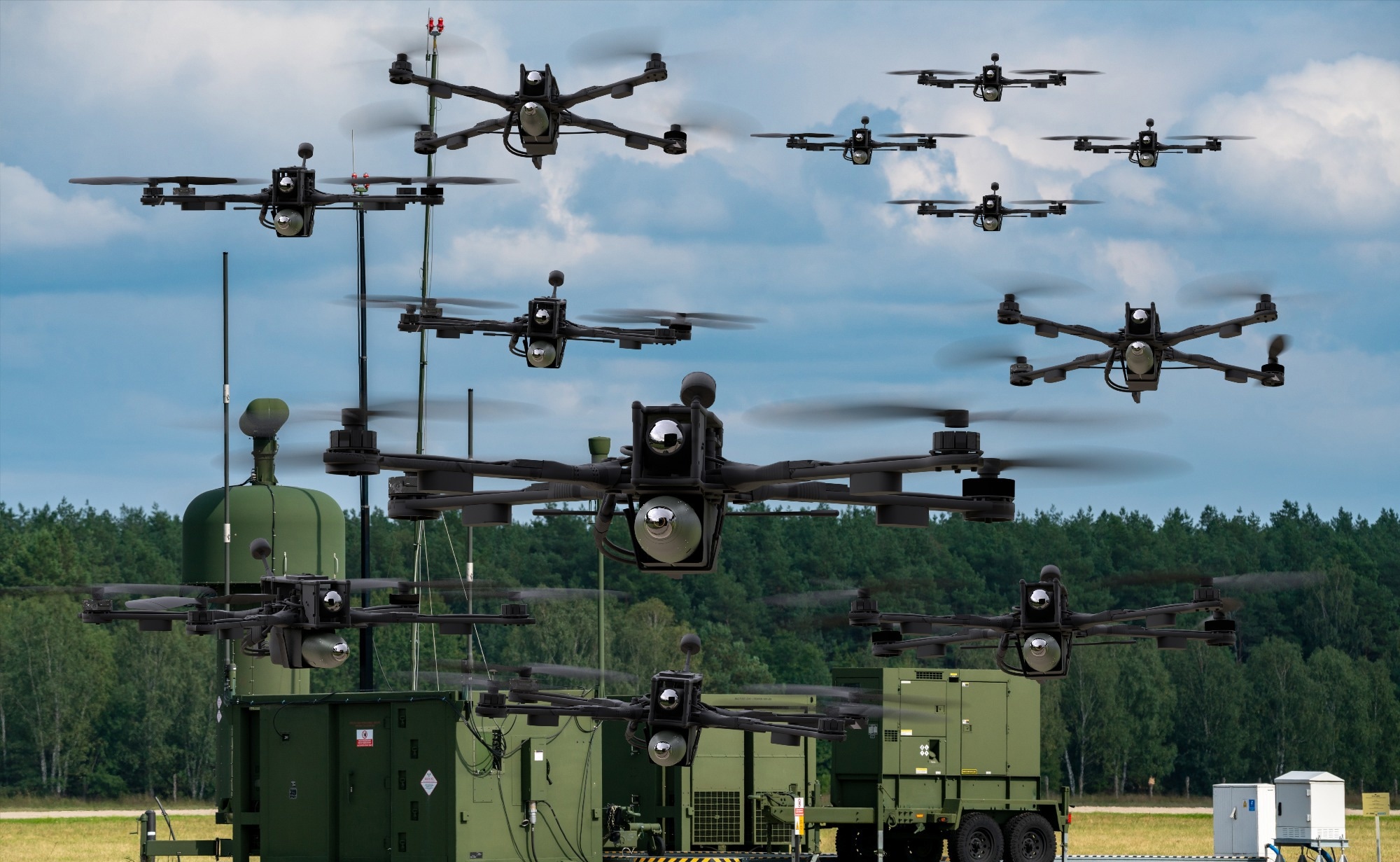 Study: Hierarchical Reinforcement Learning Enhances Multi-UAV Air Combat. Image credit: Mike Mareen/Shutterstock