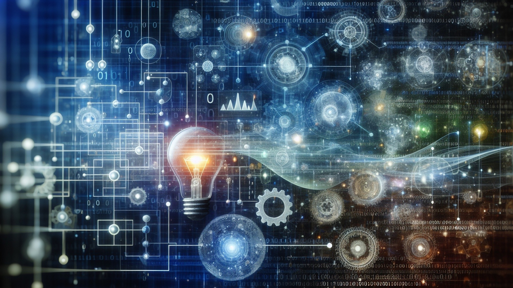 Concept graphic depicting A Cohesive AI and Simulation Software Ecosystem for Scientific Innovation