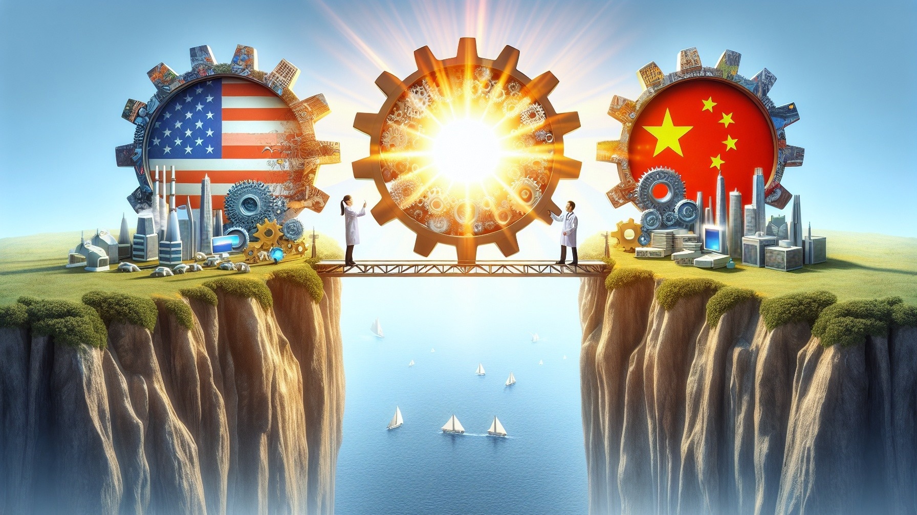 Research: China and the U.S. produce more impactful AI research when collaborating together. Image Credit: Shutterstock AI