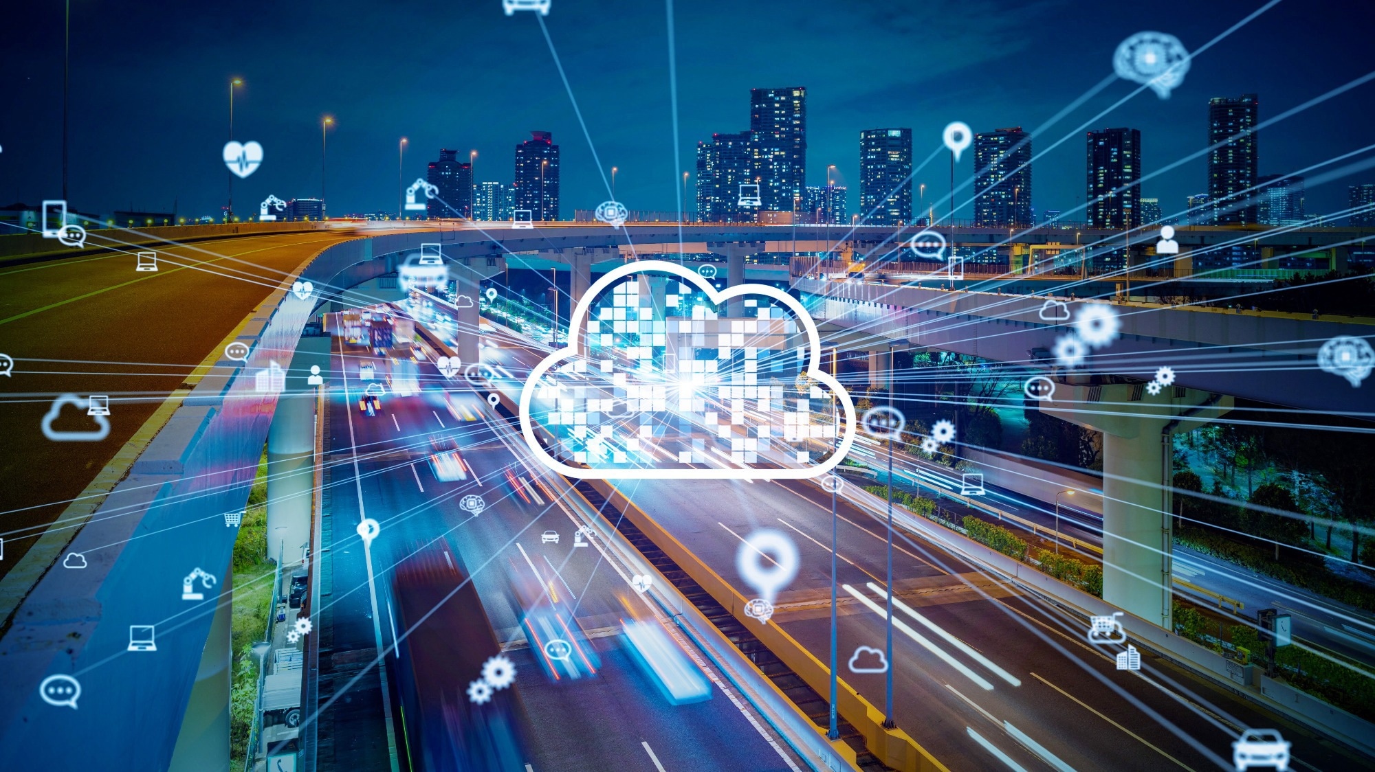 Smart city. Communication network. Image Credit: metamorworks / Shutterstock