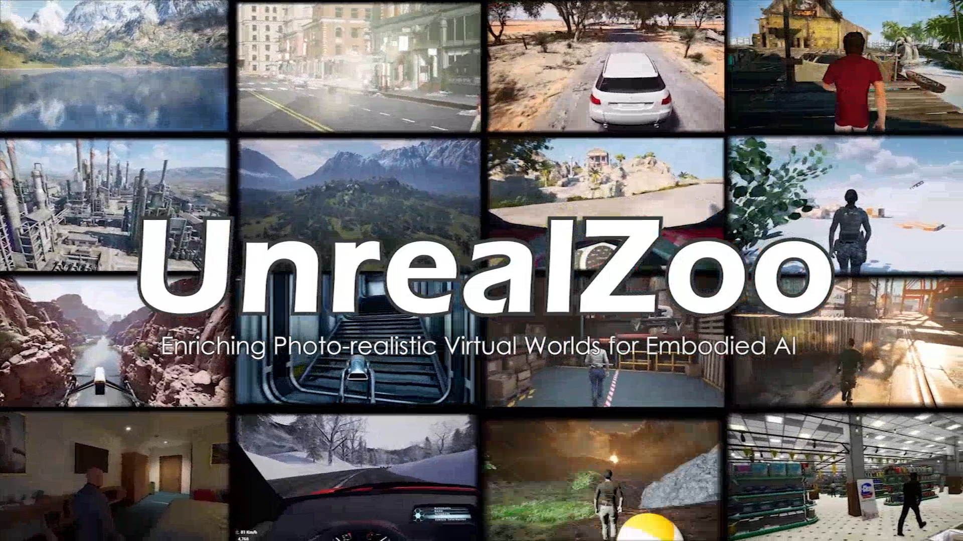 Research: UnrealZoo: Enriching Photo-realistic Virtual Worlds for Embodied AI