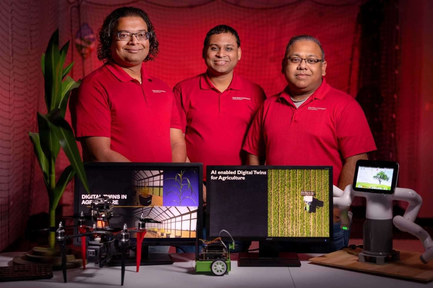 Iowa State engineers and leaders of the university