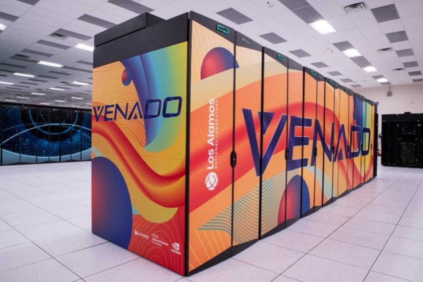 Venado, which uses NVIDIA GH200 Grace Hopper Superchips, is the 19th-fastest supercomputer in the world and serves as a shared resource for researchers at the National Nuclear Security Administration (NNSA) laboratories.. Image Credit: Los Alamos National Laboratory